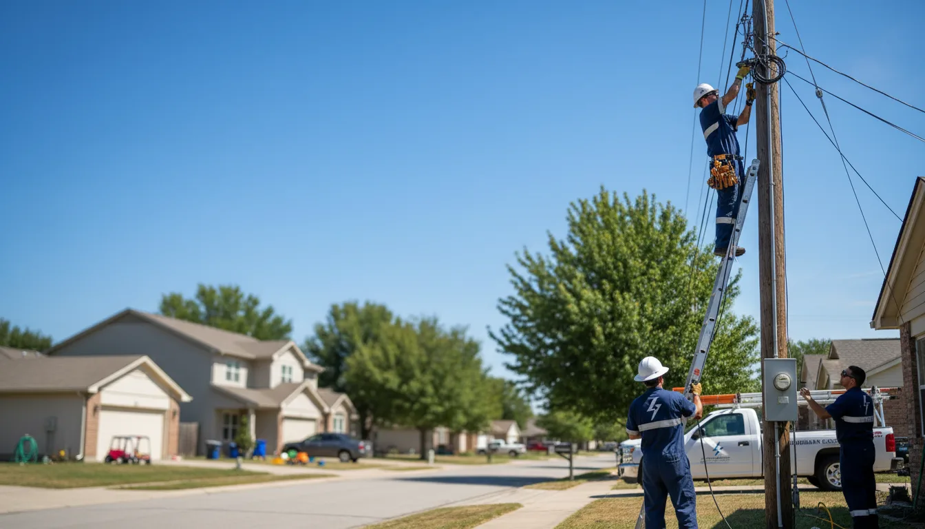 Residential electrician providing installation services in Onslow, IA